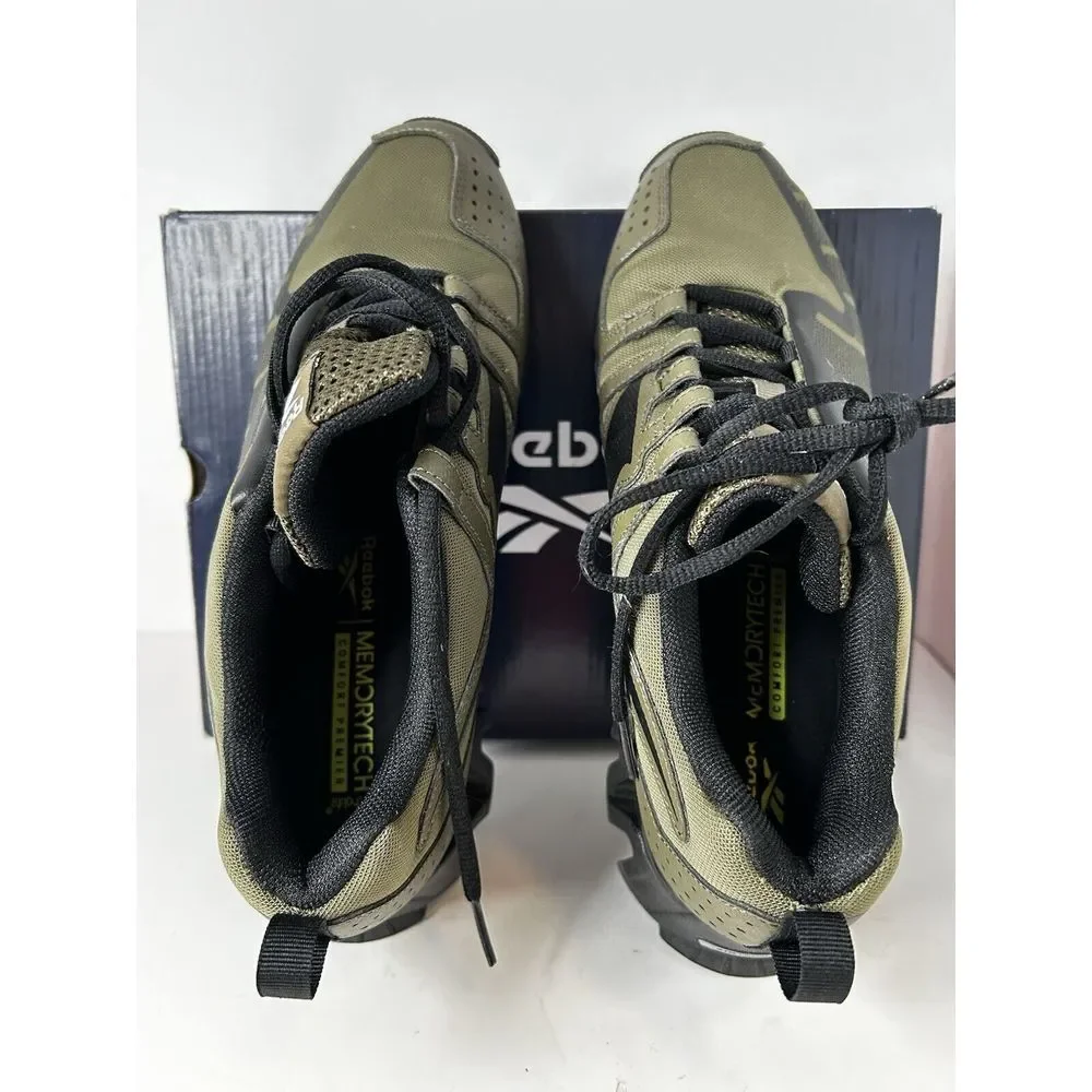 Reebok ZigWild Tr 6 Trail Green & Black Running Sneaker Shoe Men Ortholite Sz 10